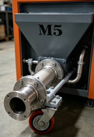 Machine à projeter du mortier certifiée CE 7,5 kW, équipement de pulvérisation haute pression à grand débit pour isolation ignifuge et construction
