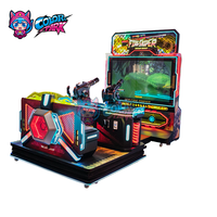 Machine de jeu de tir d'arcade d'intérieur à deux joueurs, à monnayeur, avec écran large haute définition et jeu immersif en ligne
