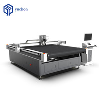 Cortadora Digital Automática de Cama Plana Yuchon con Cuchilla Oscilante para Cartón Impreso