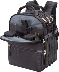 Free Sample Custom Heavy Duty <b>Tools</b> Storage <b>Backpack</b> 75-Pocket <b>Tool</b> <b>Backpack</b> <b>Tool</b> Bag for Electrician - Product Image 3