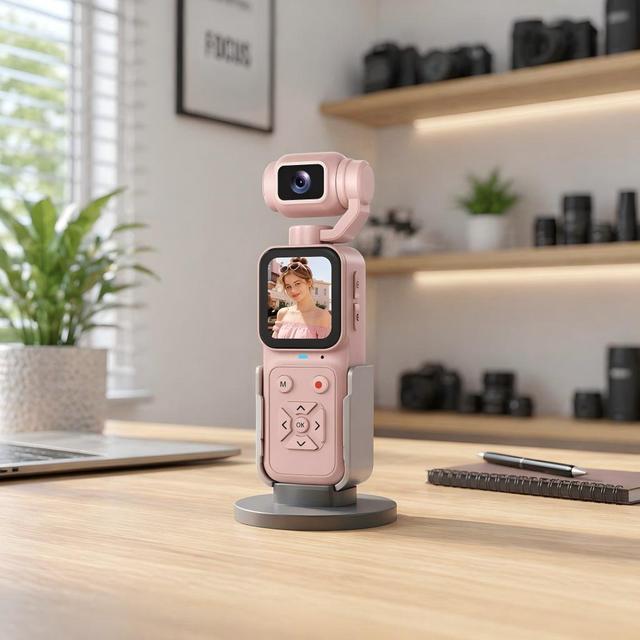 Pocket Handheld Action Camera Gimbal 4K CMOS Face Tracking WiFi Vlogging Factory Direct Sale Wholesale