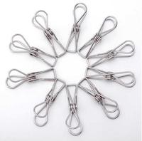 Stock En Acier Inoxydable pince à Linge Linge Coupe-Vent Pince Suspendue Clips Broches