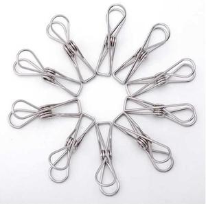 Stock En Acier Inoxydable pince <span class=keywords><strong>à</strong></span> <span class=keywords><strong>Linge</strong></span> <span class=keywords><strong>Linge</strong></span> Coupe-Vent Pince Suspendue Clips Broches - Product Image 5