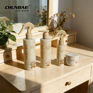 Bottiglia Biodegradabile in Paglia di Grano con Pompa Dosatrice per Sapone, Shampoo, Olio per Capelli, Spray per Cura della Pelle, Siero, Maschere Viso, Lozioni - Product Image 1