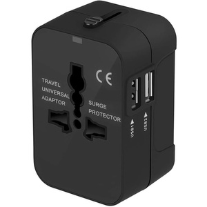 Adattatore da viaggio internazionale con due porte USB per Giappone, Cina, Canada, USA, UE, Regno Unito, Australia - Product Image 1
