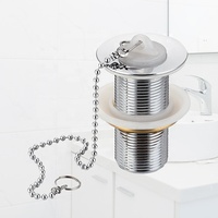 Tapón de drenaje de zinc de Brasil, drenaje de residuos de fregadero barato, drenaje de lavabo de acero inoxidable 7/8 personalizado para Baño