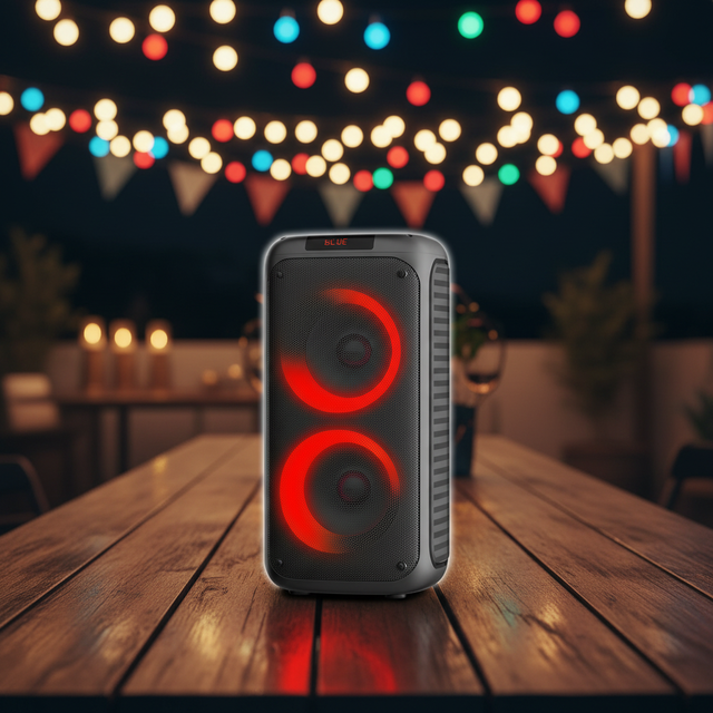 2026 New 30W High Power Portable Blue Tooth Speaker Outdoor Bass Speaker with Karaoke Party Lights for Garden BBQ Pool Party