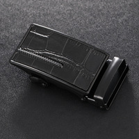 Nouvelle boucle de ceinture à cliquet au design tendance en alliage de zinc, surface lisse, boucle coulissante de remplacement, boucle coulissante automatique pour hommes d'affaires