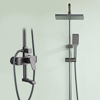 Offre Spéciale – Ensemble de Douche Mural Moderne Complet 10022A avec Mitigeur Eau Chaude et Froide pour Salle de Bain Domestique
