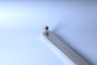 Support PS durable et économique en acier inoxydable mince à réflecteur T8 pour luminaire africain d'exportation en vrac