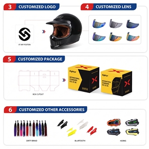 Casco de Motocicleta Integral Vintage con Visera Solar, Ventilado, Cómodo y Seguro para Adultos, para Todas las Estaciones, Certificado por 3C, Directo de Fábrica - Product Image 5