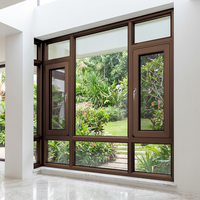 Ventanas de Aluminio con Aislamiento Acústico Integrado, Puertas y Ventanas de Aluminio, Sistema de Ventanas Corredizas de Aluminio