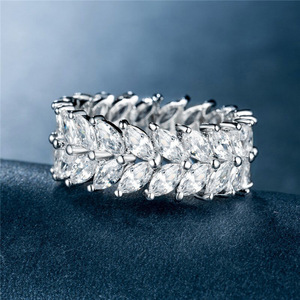 A146 Anello di Lusso con Diamante Naturale Taglio Marquise, Stile Fidanzamento per Donna, Gioielleria Raffinata - Product Image 5
