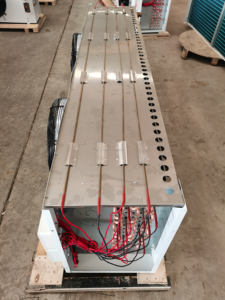 เครื่องทำความเย็นแบบระเหย 3 พัดลม 380V สำหรับ<span class=keywords><strong>ห้อง</strong></span>เย็นอุณหภูมิต่ำ ชุดคอนเดนซิ่งยูนิต ระบบทำความเย็นและแลกเปลี่ยนความร้อน - Product Image 3