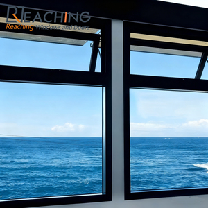 Vente en gros de fenêtres en alliage d'aluminium de qualité supérieure à rupture thermique avec grand auvent de contreventement avec moustiquaire en acier inoxydable et design moderne - Product Image 2