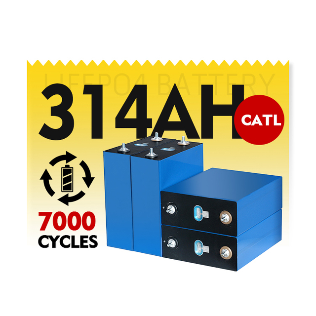 CATL 314Ah 3.2V 7000+Cycle Prismatic Lithium Ion Battery Free Studs+busbars+nuts Rechargeable LiFePO4 Battery Cell