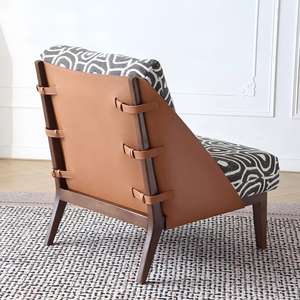 Fauteuil de loisir d'intérieur, style nordique, confortable, fauteuil individuel pour salon, chambre à coucher, meubles de maison - Product Image 4