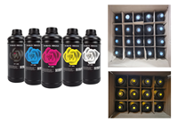 Pernis Emas untuk Pencetakan UV 1000ml Tinta UV Berbasis Minyak Cmykw untuk Pencetakan Digital untuk Logam Keramik Kayu Kaca PVC dan Akrilik