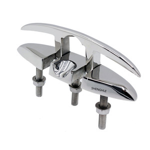 Shenghui <span class=keywords><strong>Velero</strong></span> Tacos Aisi316 Plegable Marina Plegable Flip Up Cleat Barco Cleat Espejo de acero inoxidable Pulido Marine Cleat - Product Image 6