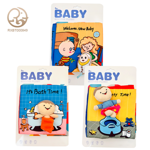 Vente en gros de livres pour enfants et bébés en peluche pour dormir et s'installer, nouveau design, jouets en peluche, cadeau fonctionnel pour enfants, livres en tissu - Product Image 1