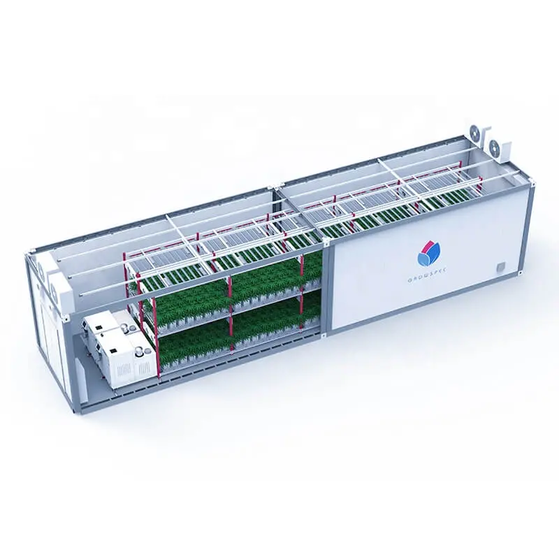 نظام مزرعة ذكي من GrowSpec غرفة زراعة أوتوماتيكية للنباتات الطبية مراحل نمو الخضار