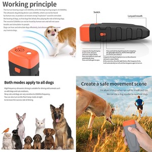 Ultrasonic Dog Training Device Rechargeable Battery Bark Control For Dogs With Led <b>Flash</b> <b>Light</b> Portable Pet Trainer - Product Image 1