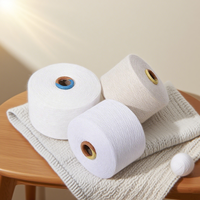 Wholesale Color Recycled Open End Cotton Weaving Yarn Cotton Polyester Blended Cotton Yarn Knitting Fabric Melange Yarn