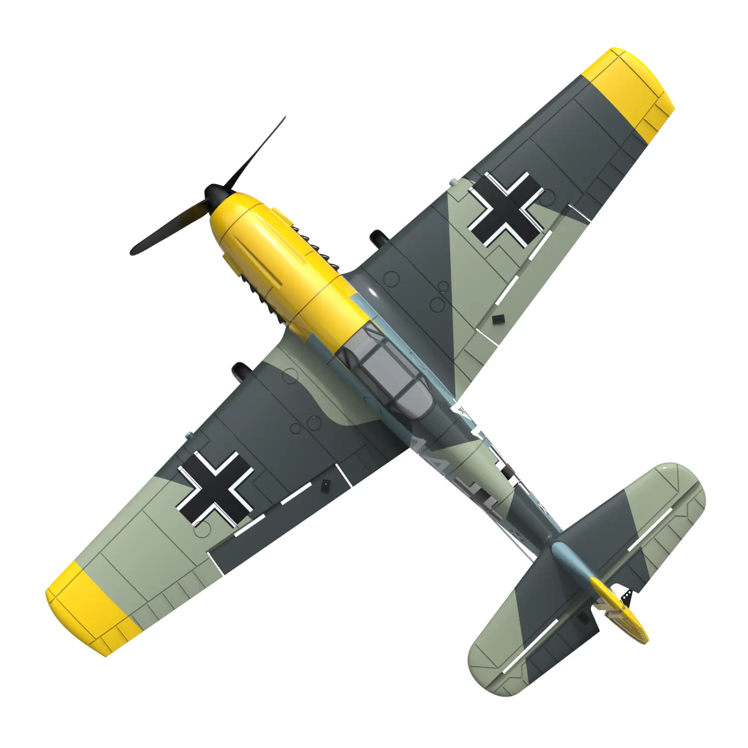 RC Airplane BF 109 giocattoli telecomandati per principianti aereo elettrico in schiuma per esterni 761-11