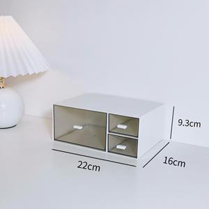 MM Modern vierkante plastic transparante opbergbox voor op het bureau, ladetype, voor schrijfwaren, cosmetica, bureau-organizer - Product Image 4