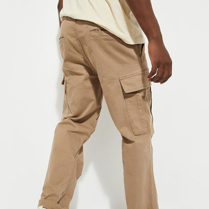 <b>Slim</b> Fit Lightweight High Waist Canvas Tactical Men Cargo Trousers for Modern Outdoor Fashion - Product Image 4