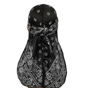 Durags et Bandanas Soyeux à Imprimé Insectes pour Femmes et Hommes, Chapeaux à Longue Queue, Du Doo Rag, Turban, Coiffes pour Cheveux Ondulés - Product Image 3