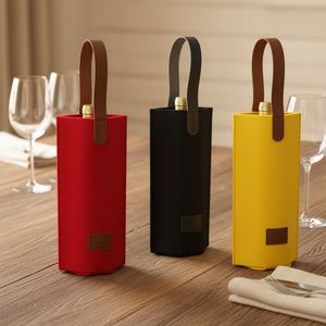 Pochette de rangement pour bouteilles Customfelt, durable, cadeau unique, sac pour champagne, bière, vin, emballage pour fête de bienvenue - Product Image 2