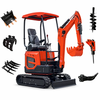 PENGIRIMAN GRATIS Excavator Kompak Mini 3.5 Ton 2 Ton 1 Ton Mesin Kubota EPA EURO 5 untuk Kebun dan Pertanian