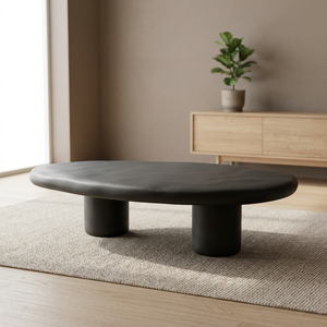 Table basse ronde en fibre de béton légère pour l'extérieur, mobilier de jardin pour hôtels, villas et complexes hôteliers – Vente en gros - Product Image 1