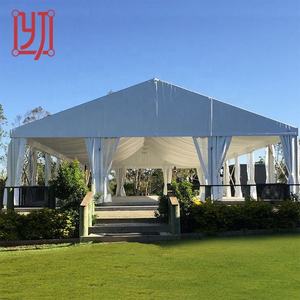Tente de réception d'occasion à prix abordable pour l'hiver, avec structure en aluminium et bâche en PVC, 10m x 12m, avec porte coulissante - Product Image 1