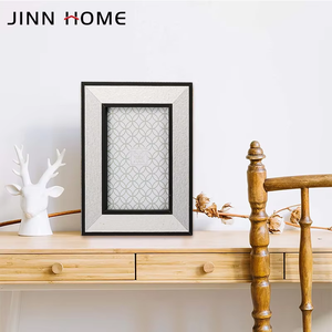 Haute définition MDF bois cadre Photo blanc noir en détresse dessus de Table avec verre mur photo en détresse bois décoration de la maison - Product Image 6