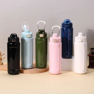 Nouvelle gourde sportive en acier inoxydable 304, isolée sous vide, portable, pour activités de montagne, avec couvercle à clapet, pour boire directement - Product Image 2