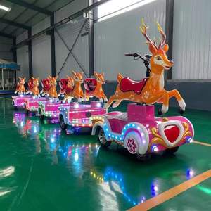 Tren de Diversión Familiar en Venta, Tren sin Rieles Little Deer para Mini Centros Comerciales, Tren Eléctrico Turístico Mini - Product Image 6