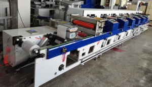 Narrow <strong>Web</strong> 3 4 5 6 7 <strong>8</strong> Colors Sticker LABEL Inline Flexo Printing Machine with Die Cutting Station - Product Image 2