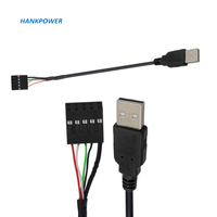 Cable Dupont de placa base, conector USB 2,0 tipo A macho A hembra de 9 pines, 2,54mm
