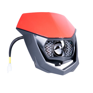 Phare LED universel avec <span class=keywords><strong>masque</strong></span> pour Supermoto KTM Yamaha <span class=keywords><strong>Kawasaki</strong></span> Husqvarna moto Enduro phare - Product Image 1