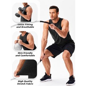 FOXA Débardeur pour homme à séchage rapide, sans manches, pour la musculation, l'entraînement estival, les vêtements décontractés - Product Image 4
