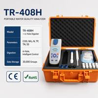 Analyseur portable de la qualité de l'eau TR-408H, testeur COD, NH3-N, TP, TN, SS pour la surveillance des eaux usées industrielles et les situations d'urgence