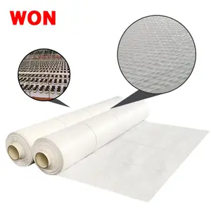 WON Agricultural Greenhouse White Woven Weed Mat Control Barrier Ground Cover