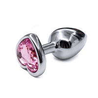 Vente chaude Métal Anal Jouets Simulation Développer Coeur En Acier Étanche plug anal