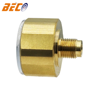 Factory Supply 28mm Mini High Pressure Gauge 0-300bar Mechanical Pointer Type with Original Copper-colored Case High Precision