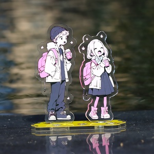 Aoyu No Moq Custom Labu Acrylic Standee Plastic Cartoon Anime Rotatable Acrylic Standees Double Side Printing