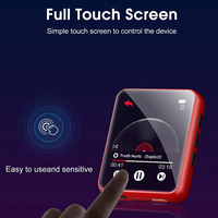 Reproductor de MP3 rojo portátil al por mayor de fábrica con altavoz incorporado reproductor de música Digital para niños estudiantes deportes y correr