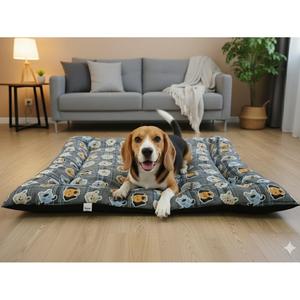 Colchón para Perros y Gatos Yommy, Diseño a Cuadros Grande, Cama Semirresistente al Agua, Talla L 86x59x11cm, Talla XL 96x71x12cm, Talla XXL 125x95x14cm - Product Image 1