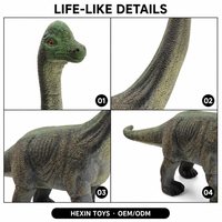 Jouet dinosaure Brachiosaurus en PVC écologique vert 44x13x40cm, accessoire pédagogique pour enfants, décoration de bureau